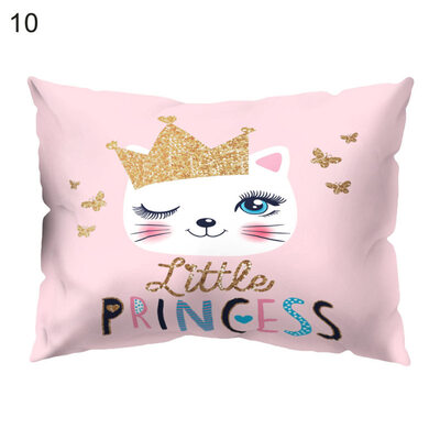 

Cute Cartoon Cat Printed Cushion Cover Throw Pillow Case Home Sofa Car Bed Decor