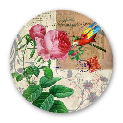 

Round Soft Flannel Rug for Home Kitchen Living Room Forest Pattern Non-Slip Area Floor Rug Natural View Home Pad Mat Carpet