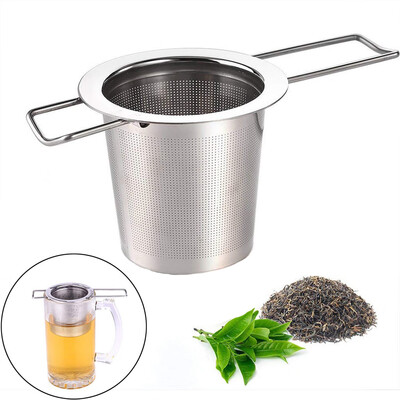 

Gobestart Stainless Steel Mesh Tea Infuser Metal Cup Strainer Loose Leaf Grain Filter