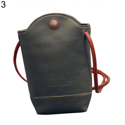 

Fashion Women\s Mini Faux Leather Cross Body Bag Purse Bucket Phone Bag Gift