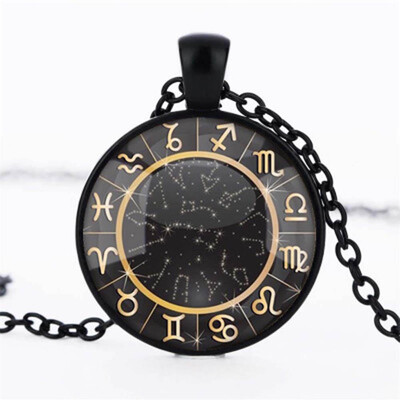 

New Fasion Zodiac Pendant Necklace Twelve Constellations Pendant Necklace