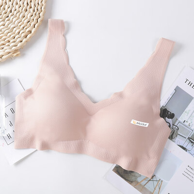 

Fashion New Seamless Autumn And Winter Without Feeling Solid Color Modal No Steel Ring Gentle Bra