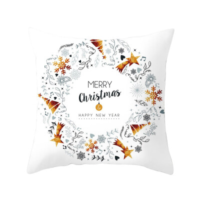 

〖Follure〗Merry Christmas Super Soft Square Throw Pillow Pillow Cover 45x45cm Home Decor