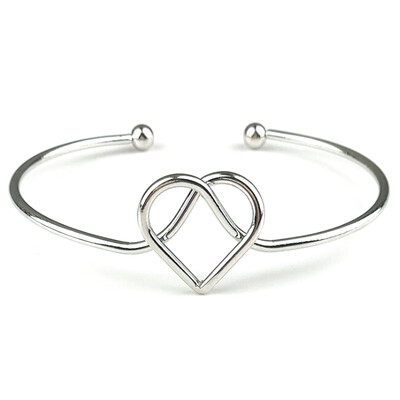 

Couple Bracelet 2018 Korean Fashion Love Peach Heart Simple Personality Open Bracelet Cross