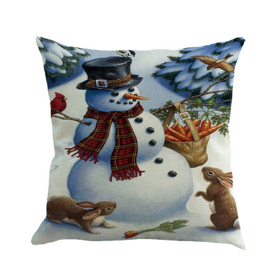 

Siaonvr Christmas Pillow Cover Pillowcases Decorative Sofa Cushion Cover 45x45cm