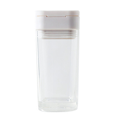 

Household Plastic Spice Jars Spice Kitchen Products Containers Transparent Spice Bottle Seasoning Organizer With White Lids