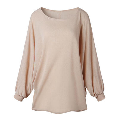 

Women Long Batwing Sleeve O-Neck Casual Sweaters Female Knitting Solid Pullovers New Brand Plus Size For Summer Autumn