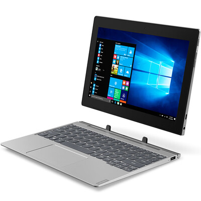 

Lenovo Denovo D330 two-in-one tablet computer portable laptop Pentium quad-core N50008G128Ginclude keyboard silver gray