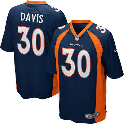 

Mens Football Jersey Denver Broncos Terrell Davis Navy Blue Retired Player Game Jersey