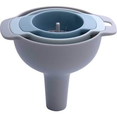 

4Pcs Kitchen Plastic Funnel Set Liquid Oil Filter Funnel Non-Toxic Food Grade