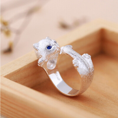 

HOT Kitty Ring Animal Cat Opening Ring
