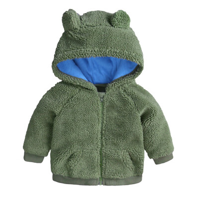 

Baby Winter Coat Infant Plus Velvet Thick Cotton Jacket 2018 New Boys Girls Hooded Jacket Outerwear Baby Clothing 0-18M