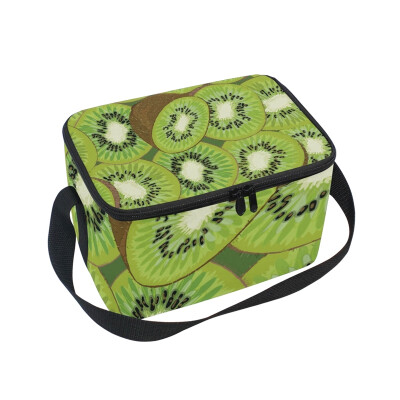 

ALAZA Kiwi Fruit Lunch Box Insulated Lunch Bag Large Cooler Tote Bagfor Men Women