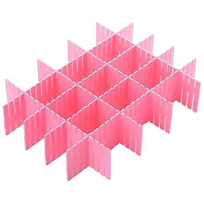 

8 Pieces Adjustable Grid Drawer Dividers DIY Plastic Closet Grid Separator Block Drawer Storage Separate Separator