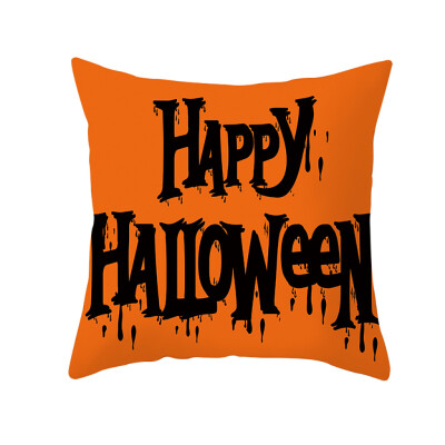 

〖Follure〗Halloween Ghost Witch Pumpkin Throw Pillow Case Magical Cat Cushion Cover Decor