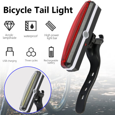 

Waterproof USB Rechargeable LED Mountain Bike Cycle Front Rear Tail Light Set