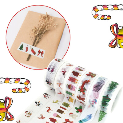 

Tailored Christmas Washi Tape Christmas Deer Pattern Wrap Blue Red Colored Washi Tape