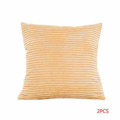 

Solid Corduroy Car Pillow Case Quadrate Pillowslip Cushion Cover Throw Pillowcase Car Sofa Bed Drawing Living Room Decor