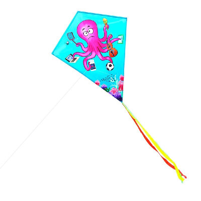 

Colorful Rhombus Kite Outdoor Sport Single Line Flying Kite with 30m Flying Line for Kids Adults