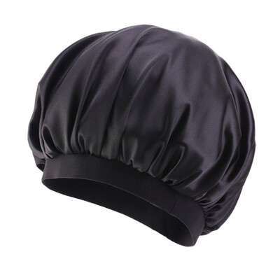 

Fashion Women Wide Band Silk Turban Bonnet Satin Headwrap Hair Loss Sleep Hat