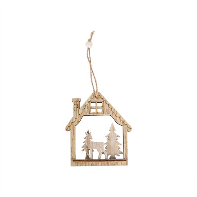 

Siaonvr Christmas Wooden Tree Pendants DIY Ornaments For Christmas Party Decoration