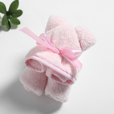 

Gobestart Solid Color Soft Polyester Coral Fleece Towel Wedding Gift Bathroom Handkerchief