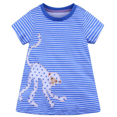 

High Quality Baby Girl Dress With Cute Monkey Pattern And Full Sleeve Comfortable For Kids Dressing In Different Places