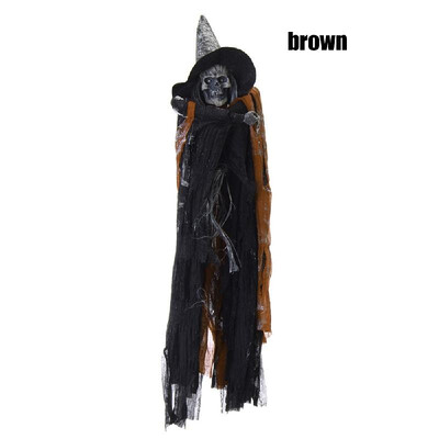 

Halloween Hanging Ghost Electric Red Light Eyes Party Home Decoration Horrid Scare SceneToys Supplies
