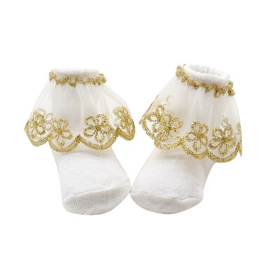 

New Summer Baby girl Socks Newborn lace Girls Cute Toddler Anti-slip Socks 0-12 Months