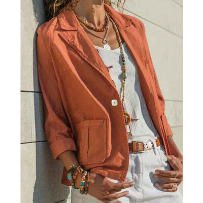 

Womens Ladies Fashion Slim Fit Casual Business Blazer Suit Jacket Coat Outwear