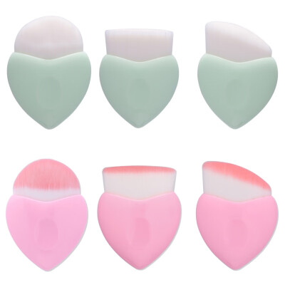 

New Arrival 1 PC Fashion Lovely Profession Cosmetic Heart Shaped Blush Powder Brush Foundation Brushes Makeup Beauty Tool W1