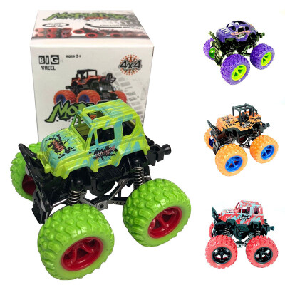 

Kid Truck Toys Pull Back Play Vehicles Friction Powered Big Wheels Cars Model Inertia Car Mini Toy