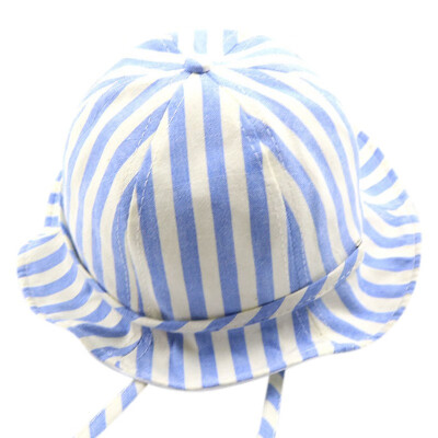 

Striped Basin Cap Fisherman Hat Baby Girl Sun Hat Cotton Children Kids Baby Summer Hat Dot Beach Bucket Girls Hats