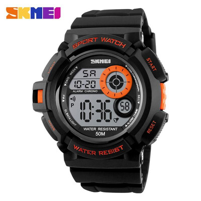 

SKMEI Mens Waterproof Sport Army Alarm Date Analog Digital Black Wrist Watch