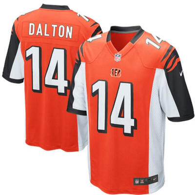 

Mens Football Jersey Cincinnati Bengals Andy Dalton Orange Alternate Game Jersey