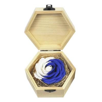 

Multi-Color Artificial Rose Soap Flower with Wooden Gift Box for Valentines Day Mothers Day Birthday Gift Dating essentials