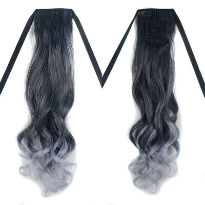 

〖Follure〗Personality Fashion Trend Grandmother Gray Long Curly Hair Bundle False Wig