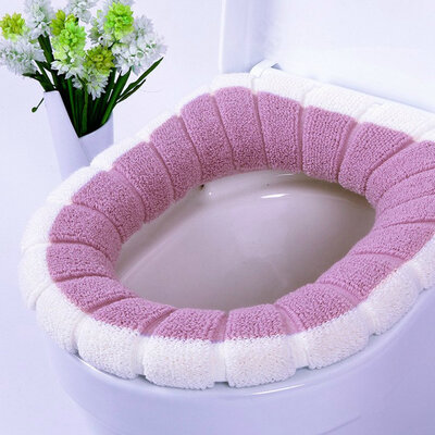 

Washable Universal Soft Toilet Seat Covers Toilet Warm Cushion Pads Bathroom Accessories