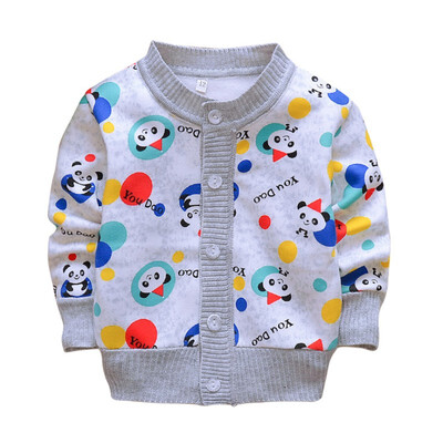 

New Style Children Kids Sweater Autumn Baby Girl Boy Cartoon Pattern Cardigan Casual Outerwear Coat Clothes