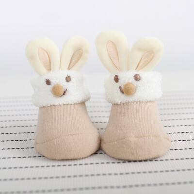 

Newborn Toddler Baby Boy Girl Socks Cute Bunny Ears Floor Socks Anti-Slip Baby Step Sock