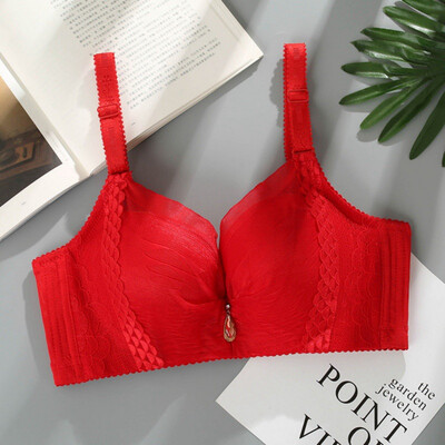 

Lace Bra Bralette For Woman Sexy Lingerie Deep V Push Up Cotton Breast Cover Underwire Women Underwire Gathered Solid Lace Bra
