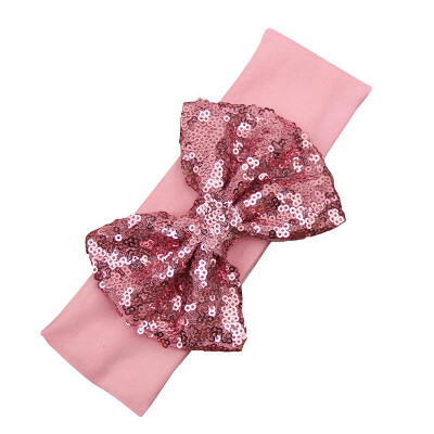 

Girls Hairgrips Cute Sequin Bowknot Design Headband Children Dance Party Princess Hair Accessories 0-3 Years