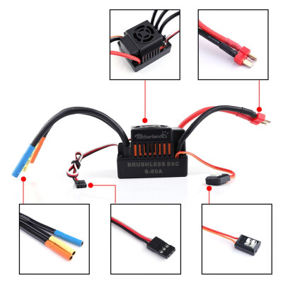 

Tailored New 80A ESC Sensorless Brushless Speed Controller For 18 RC Car