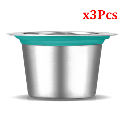 

3PcsPack Stainless Steel Reusable Coffee Capsule Pod For Nespresso Machine