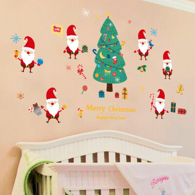 

Creative Christmas Stickers Clasic Hanging Snowman Gift Christmas window sticker