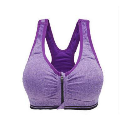 

2019 HOT Bras Sports BH Bra Front Zipper Top SEXY Women Fitness Push up Gym Running Shockproof Workout Fast Dry Vest 3XL