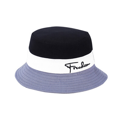 

Autumn kids Baby Hats Patchwork Color Letter Print Bucket Casual Caps Reversible Sun Headwear Caps for Boys Girls