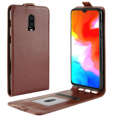 

for OnePlus 6T A6013 WIERSS Flip Leather Case for OnePlus 6T A6013 for OnePlus 6 A6003 Retro Wallet Case Leather Cover Cases