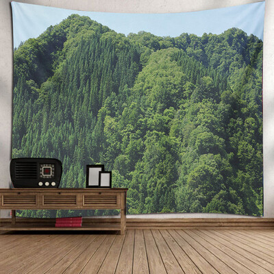 

Toponeto Misty Forest Tapestry Wall Hanging Nature Landscape Tapestry Sunshine Through Tree Tapestries For Bedroom Living Room