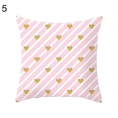 

Geometric Triangle Heart Pillow Case Cushion Cover Sofa Bed Car Cafe Decoration